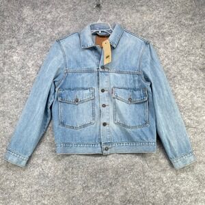 Levi Strauss Denim Trucker Jacket Type II Men Medium Blue Vintage Fit 852400000